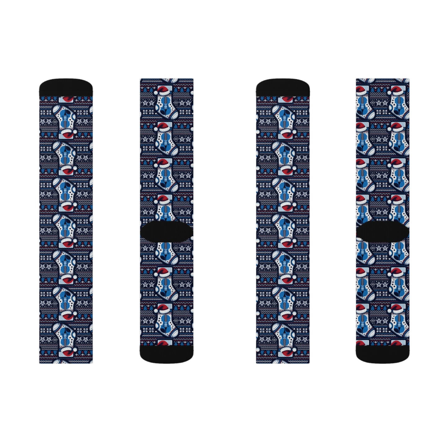 SWX "Blue Santa" Christmas Socks