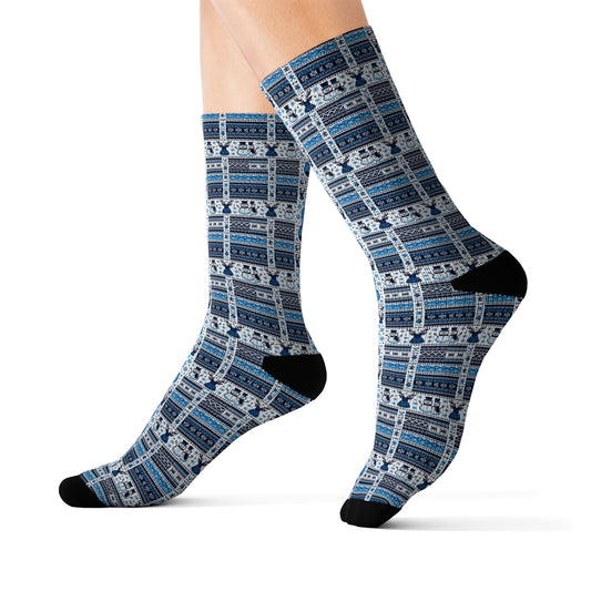 SWX "Iceberg Blue" Christmas Socks