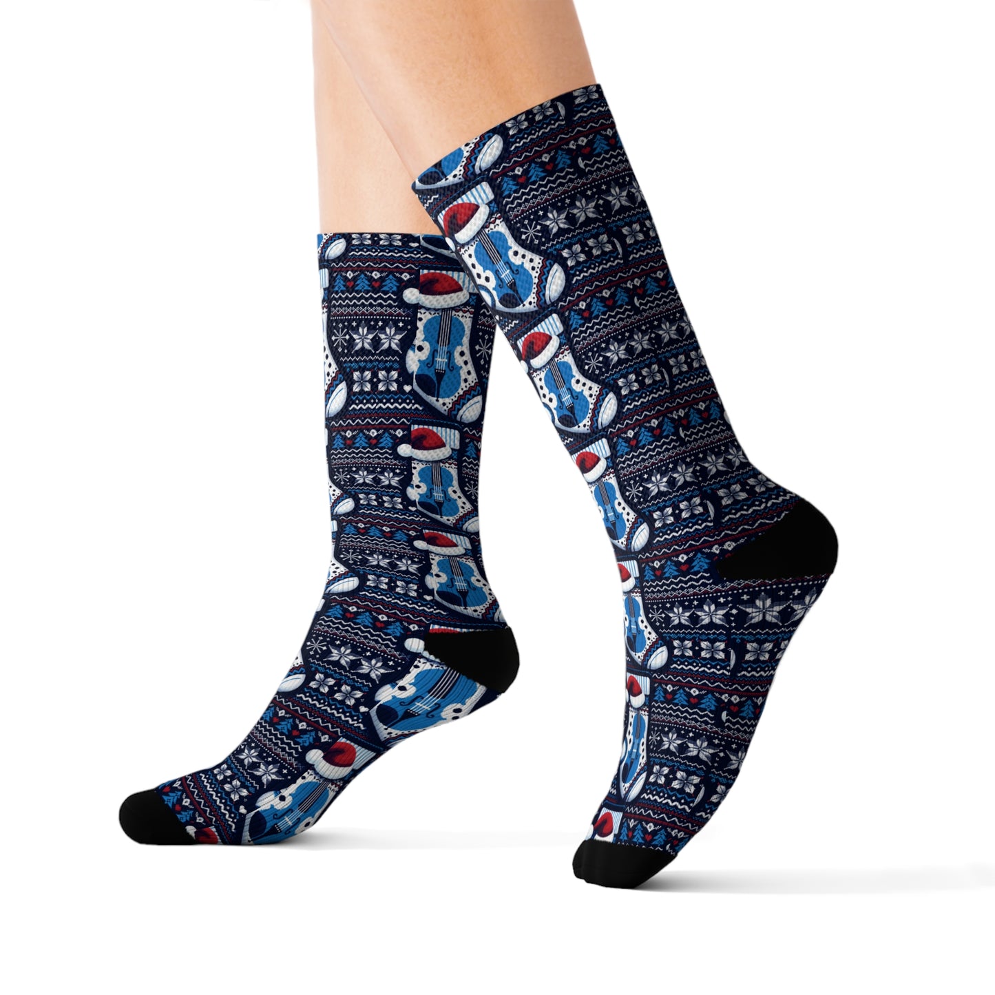 SWX "Blue Santa" Christmas Socks